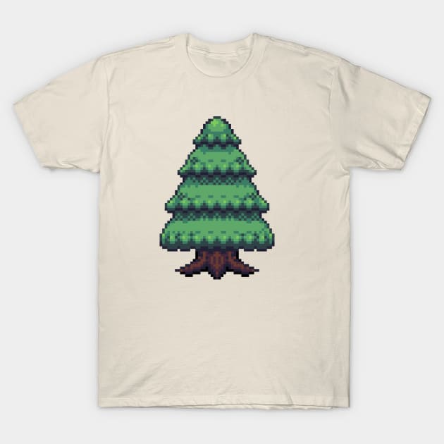 Pixel Tree T-Shirt by Kerrielake